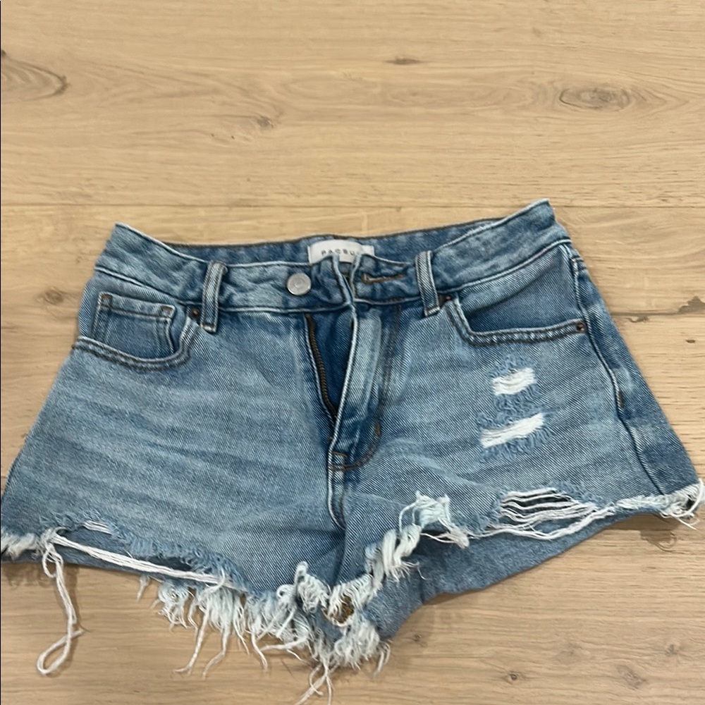 PacSun Blue Distressed Jean Shorts
